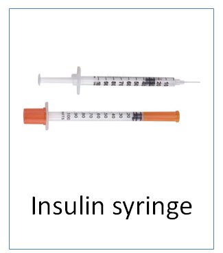Types of syringes for steroids